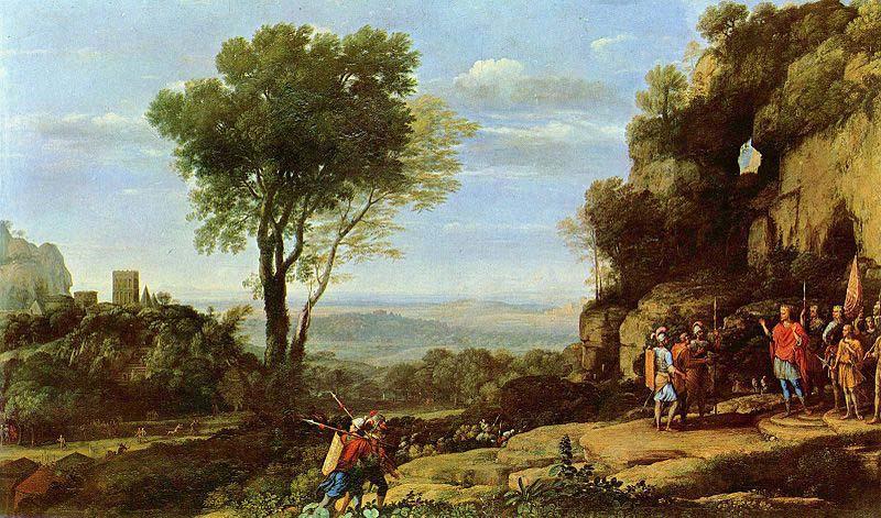 Claude Lorrain Landscape with David at the Cave of Adullam France oil painting art